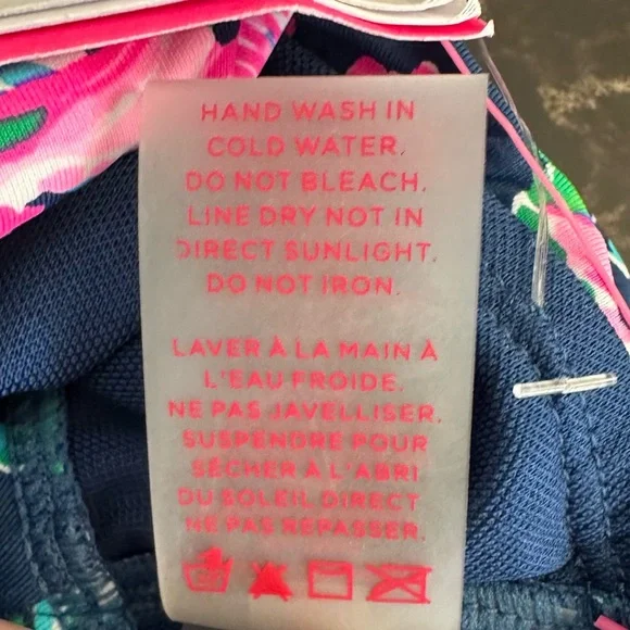 Lilly Pulitzer Lagoon Sarong Hipster Bikini Bottom Navy Size 6 NWT - Picture 6 of 9